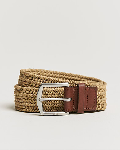 Herre | Glatte bælter | Polo Ralph Lauren | Cotton Elastic Belt Timber Brown