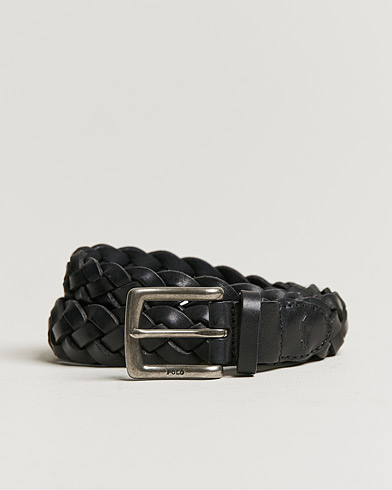 Herre |  | Polo Ralph Lauren | Braided Leather Belt Black