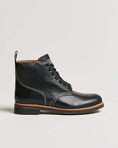Herre | Sorte støvler | Polo Ralph Lauren | RL Oiled Leather Boot Black