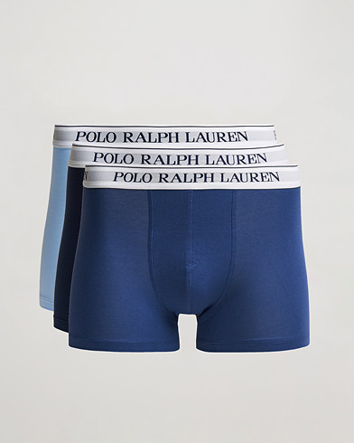 Herre | Boxershorts | Polo Ralph Lauren | 3-Pack Trunk Navy/Light Navy/ Elite Blue