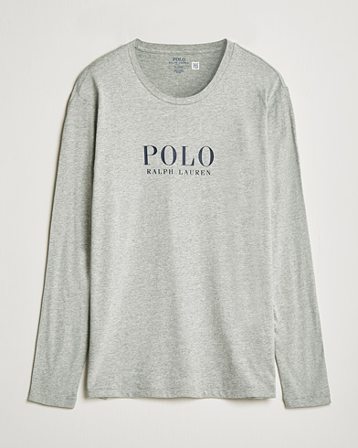 Herre | Langærmede t-shirts | Polo Ralph Lauren | Liquid Cotton Logo Long Sleeve Tee Andover Heather
