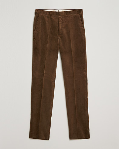 Herre | Fløjlsbukser | Polo Ralph Lauren | Corduroy Pleated Drawstring Trousers Snuff