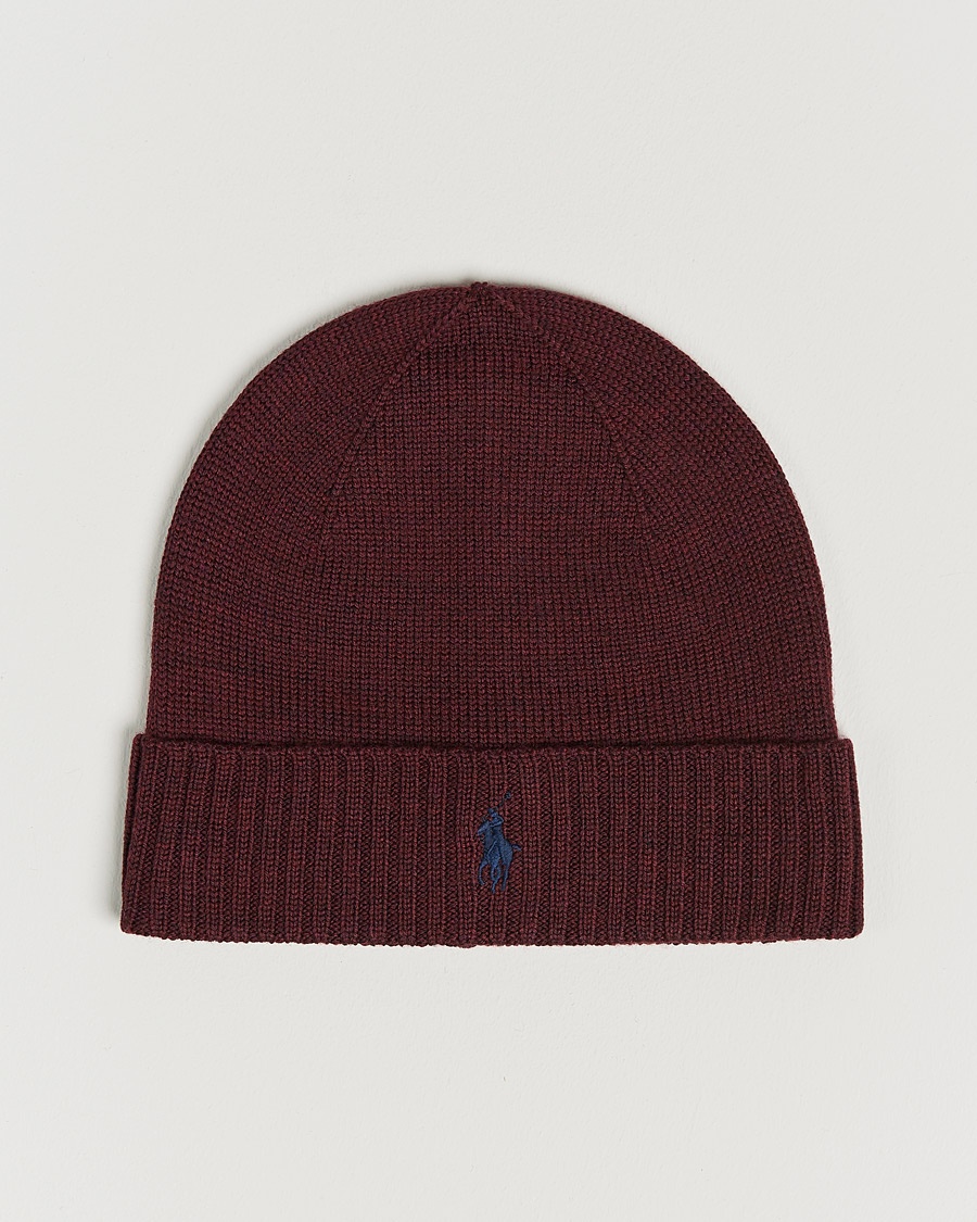 Herre |  | Polo Ralph Lauren | Merino Beanie Aged Wine Heather