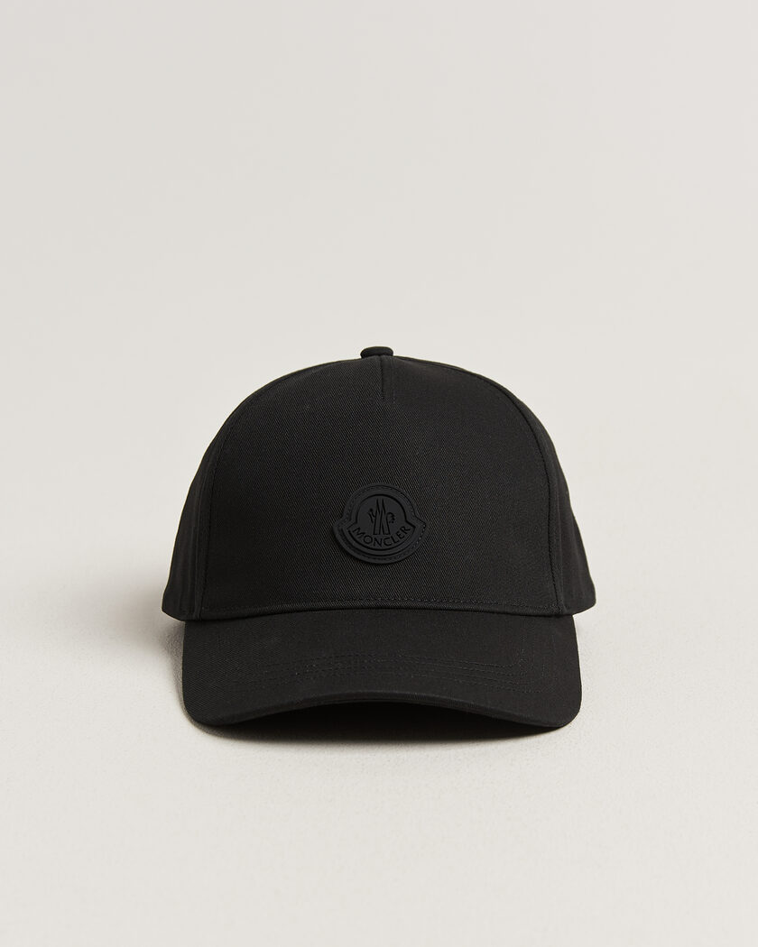 Moncler Tonal Logo Cap Black – Sort