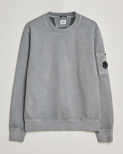 Herre | Grå sweatshirts | C.P. Company | Brushed Emerized Diagonal Fleece Sweat Grey