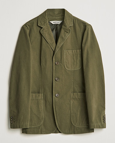 Herre | Blazere & jakker | Aspesi | Murakami Cotton Blazer Military Green