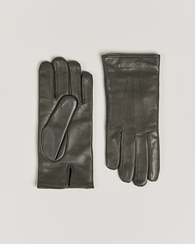 Herre | Handsker | Emporio Armani | Leather Gloves Grey