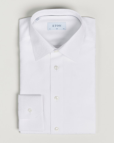 Herre |  | Eton | Jaquard Paisley Shirt White