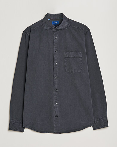 Herre | Eton | Eton | Recycled Cotton Denim Shirt Black