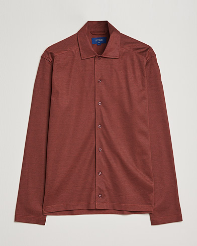 Herre | Eton | Eton | Oxford Pique Shirt Mid Red