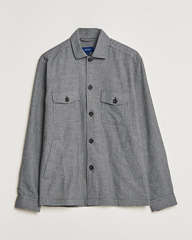 Herre | An overshirt occasion | Eton | Wool Cashmere Overshirt Black