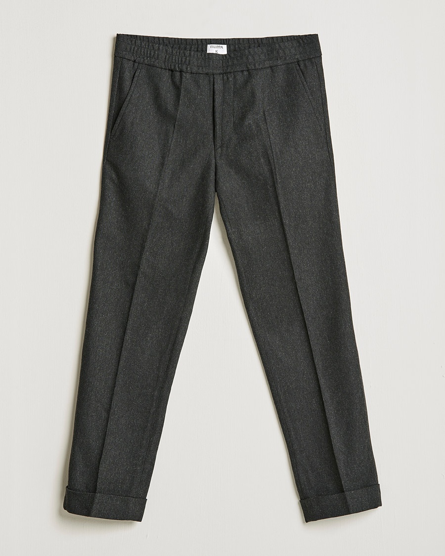 Herre | Filippa K | Filippa K | Terry Flannel Trousers Dark Grey Mel