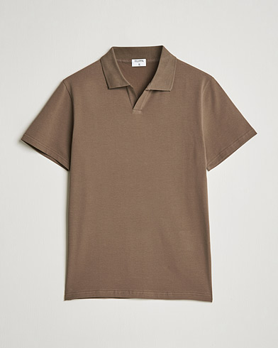 Herre | Polotrøjer | Filippa K | Lycra Polo T-shirt Mole Grey