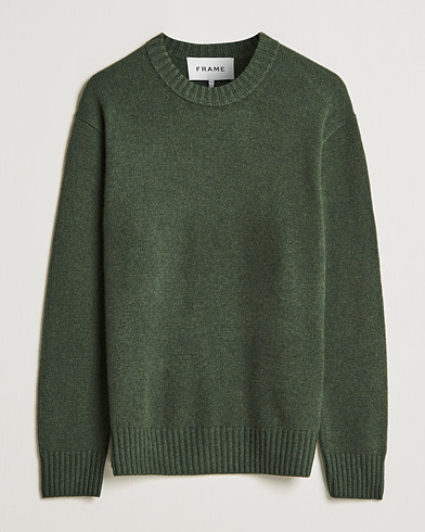 Herre | FRAME | FRAME | Cashmere Sweater Military Green
