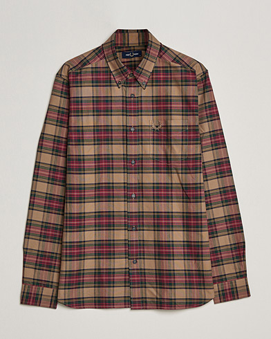 Herre | Fred Perry | Fred Perry | Tartan Shirt Shadded Stone