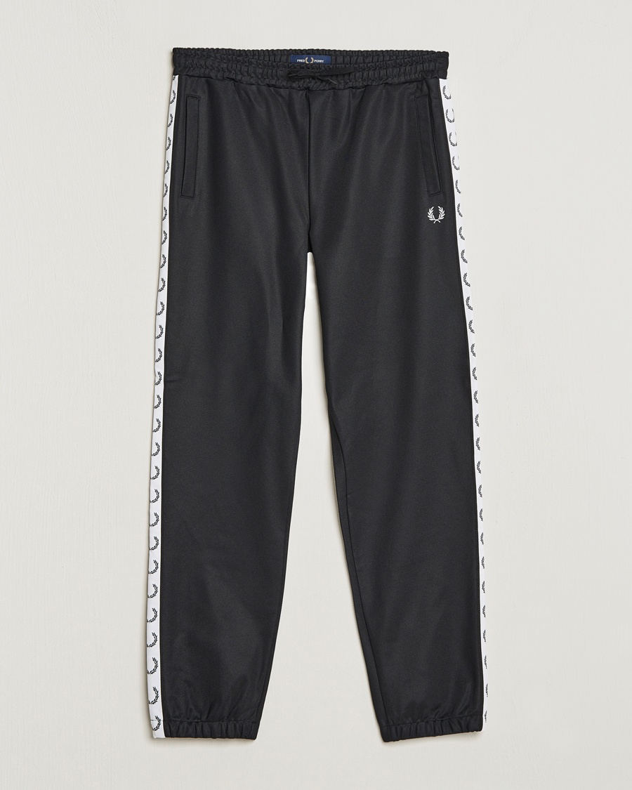 Fred Perry Taped Track Pants Black – Sort