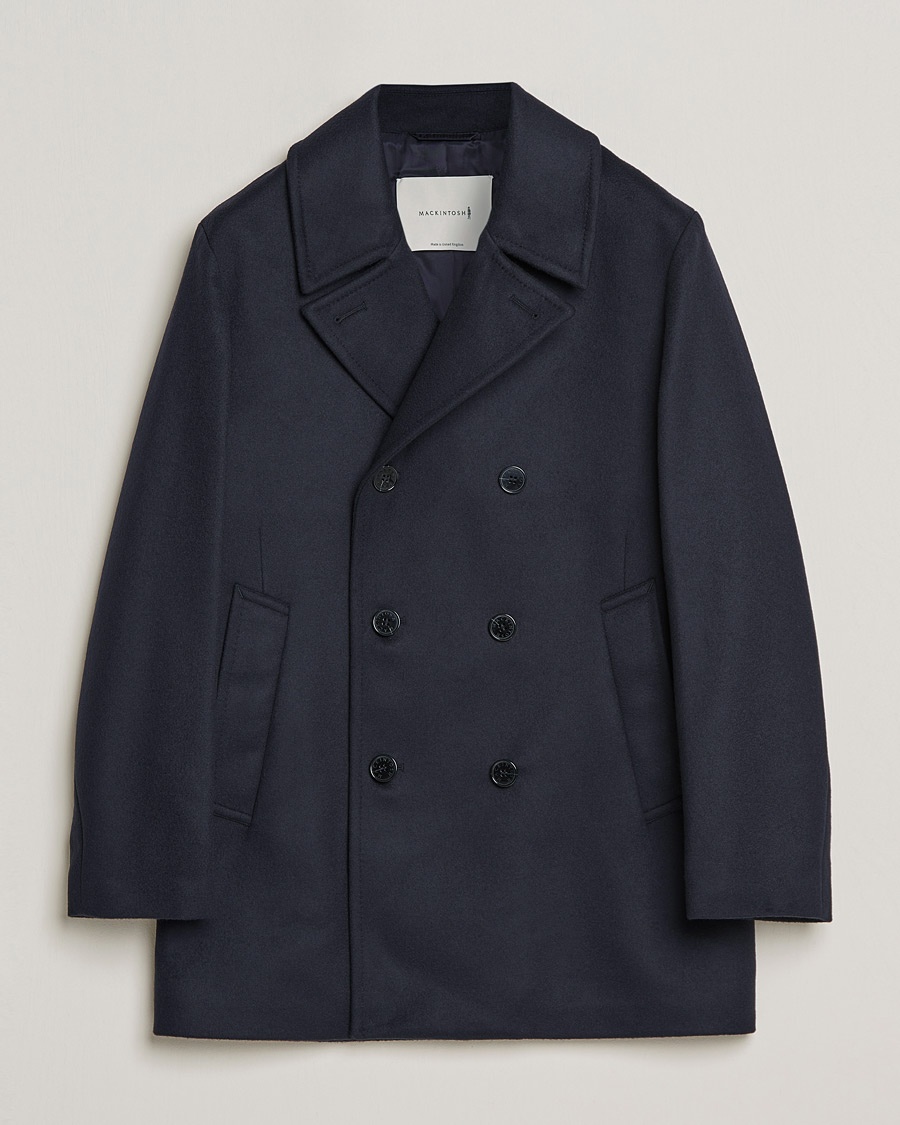 Mackintosh Dalton Wool/Cashmere Peacoat Navy – Blå