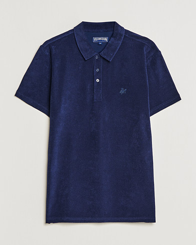 Herre | Kortærmede skjorter | Vilebrequin | Phoenix Terry Shirt Bleu Marine