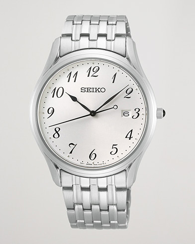 Herre | Stållænke | Seiko | Classic Date 39mm Steel White Dial