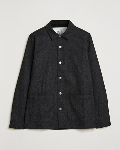 Herre | Contemporary Creators | Barbour White Label | Peter Wool Overshirt Charcoal Marl