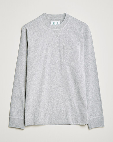 Herre | Contemporary Creators | Barbour White Label | Sheppey Long Sleeve Pocket Tee Grey Marl