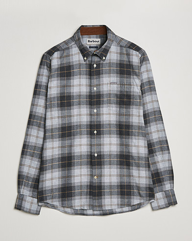 Herre | Flannelskjorter | Barbour Lifestyle | Flannel Check Shirt Grey Stone