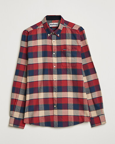 Herre | Best of British | Barbour Lifestyle | Country Check Flannel Shirt Rich Red