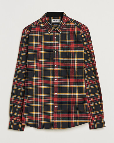 Herre | Casual | Barbour Lifestyle | Portdown Flannel Check Shirt Winter Black