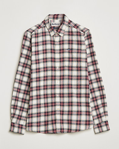 Herre | Flannelskjorter | Barbour Lifestyle | Alderton Flannel Check Shirt Ecru
