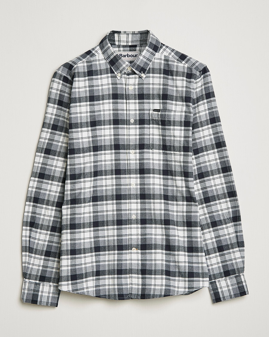 Herre | | Barbour Lifestyle | Stonewell Flannel Check Shirt Grey Marl