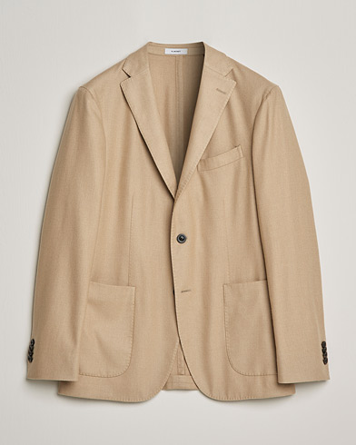 Herre | Blazere & jakker | Boglioli | K Jacket Dyed Flannel Blazer Beige