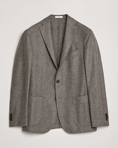 Herre |  | Boglioli | K Jacket Herringbone Wool Blazer Light Grey