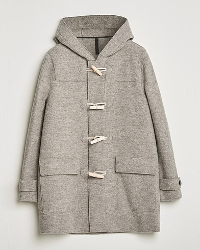 Herre | Duffle coats | Harris Wharf London | Boiled Wool Duffle Coat Natural Casha