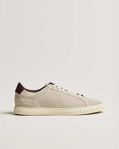 Herre | Common Projects | Common Projects | Retro Low Suede Sneaker Off White/Red