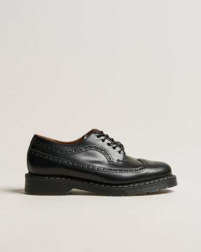 Herre | Håndlavede sko | Solovair | American Brogue Shoe Black Shine