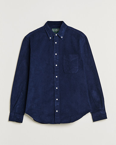 Herre | Fløjlsskjorter | Gitman Vintage | Button Down Heavy Corduroy Shirt Navy