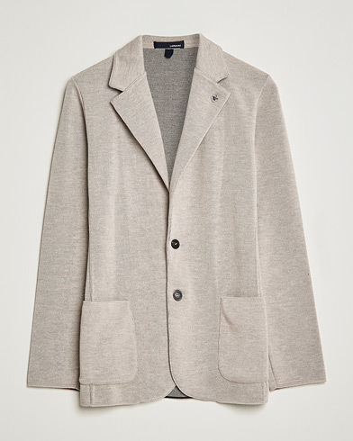 Herre | Blazere & jakker | Lardini | Knitted Wool Blazer Beige