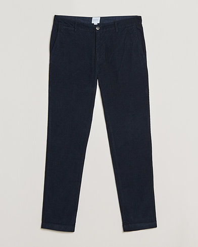 Herre |  | Sunspel | Cotton Corduroy Trousers Navy