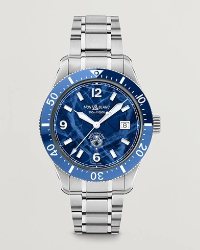 Herre |  | Montblanc | 1858 Iced Sea Automatic 41mm Blue