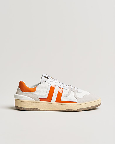 Herre | Lanvin | Lanvin | Clay Low Top Sneakers White/Orange