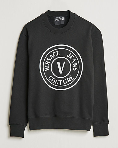 Herre | Trøjer | Versace Jeans Couture | Big V Emblem Sweatshirt Black