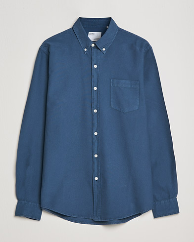 Herre | Wardrobe basics | Colorful Standard | Classic Organic Oxford Button Down Shirt Petrol Blue
