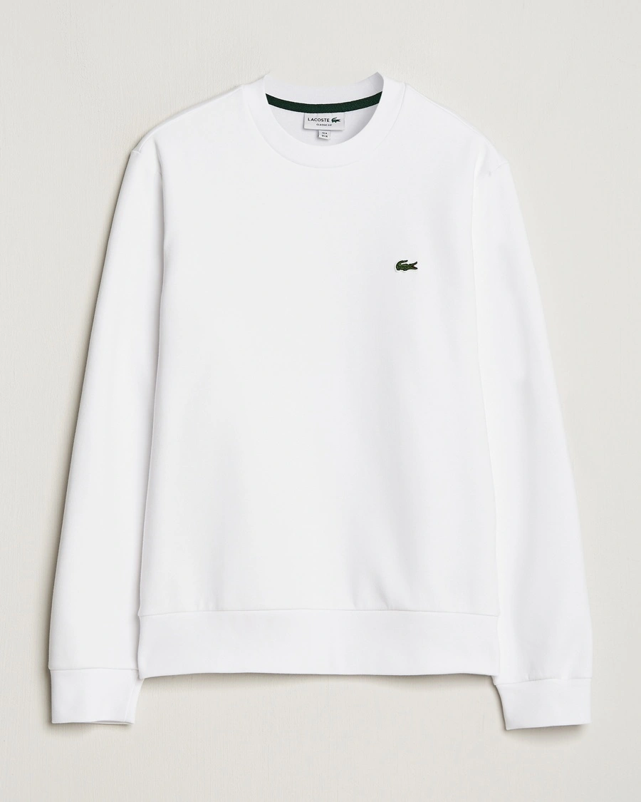 Lacoste Crew Neck Sweatshirt White – Hvid