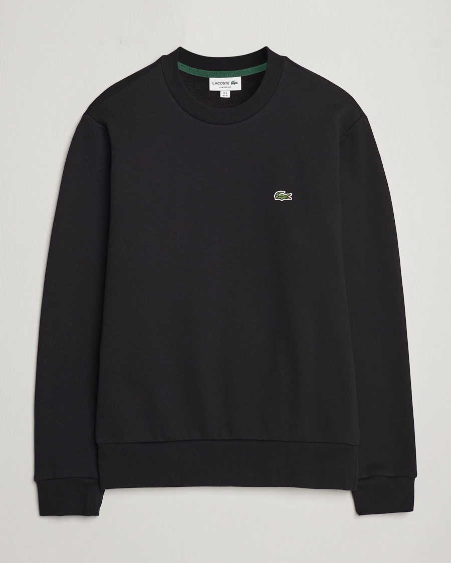 Lacoste Crew Neck Sweatshirt Black – Sort