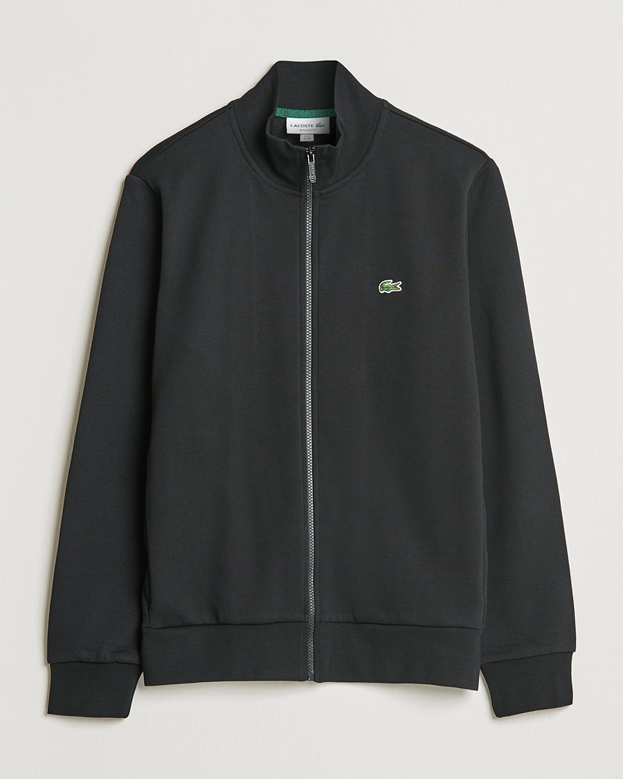 Lacoste Full Zip Sweater Black – Sort