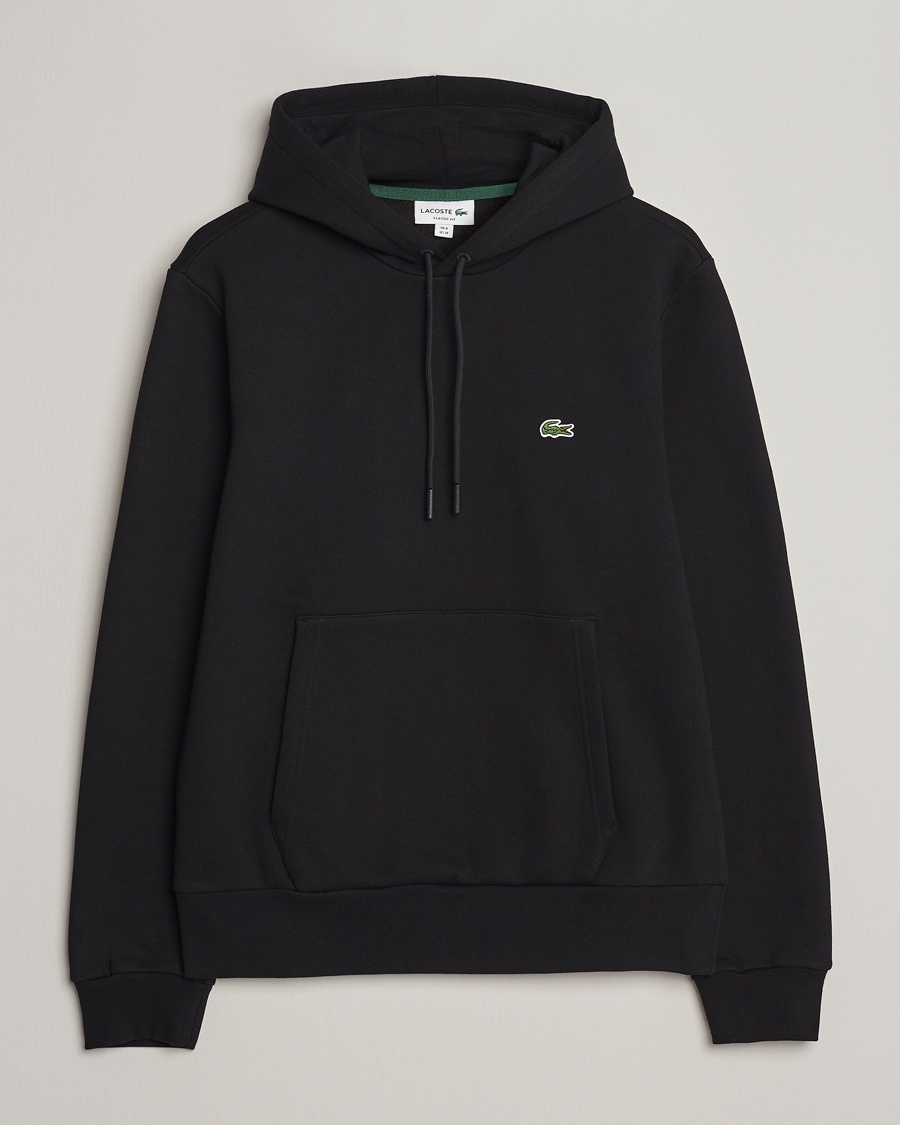 Lacoste Hoodie Black – Sort