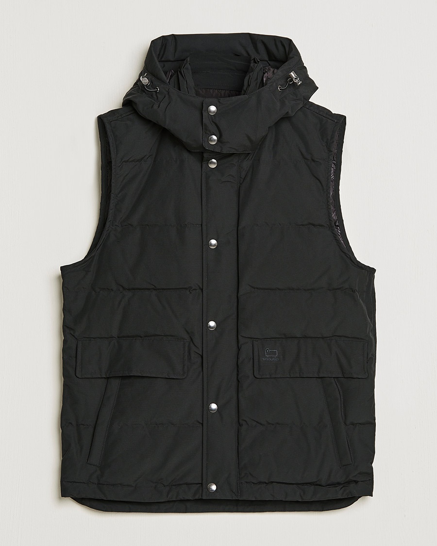 Herre | Jakker | Woolrich | Aleutian Detachable Hooded Vest Black