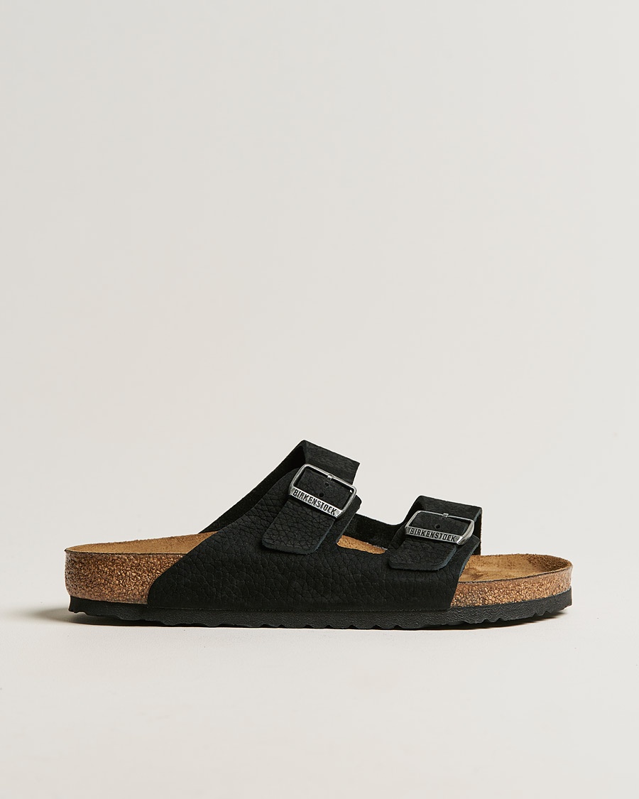 BIRKENSTOCK Arizona Classic Footbed Desert Black Nubuck – Sort