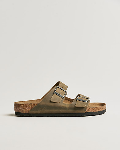 Herre | Sandaler & Hjemmesko | BIRKENSTOCK | Arizona Soft Footbed Faded Khaki Oiled Leather