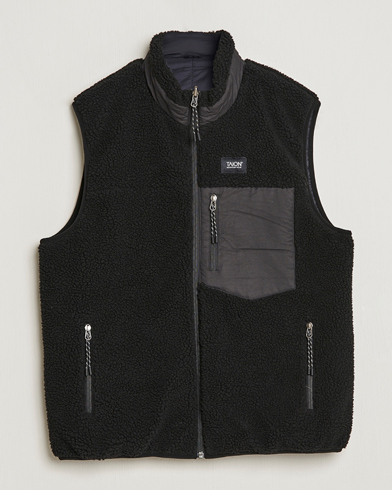 Herre | Nye varemærker | TAION | Reversible Fleece Vest Black/Black